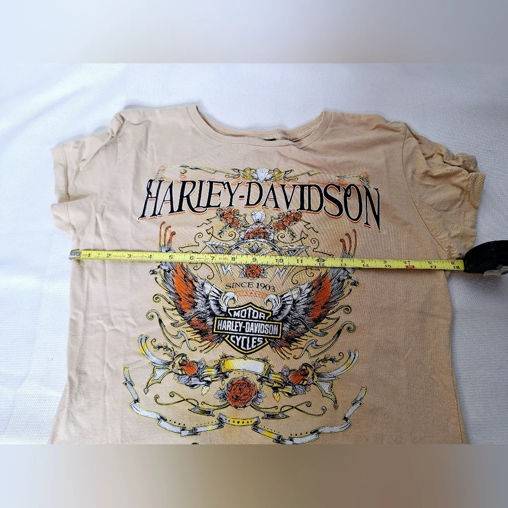 Harley-Davidson"The Biker Beauty In Silk"100% silk,biker core scarf,bonus shirt. - Picture 7 of 11